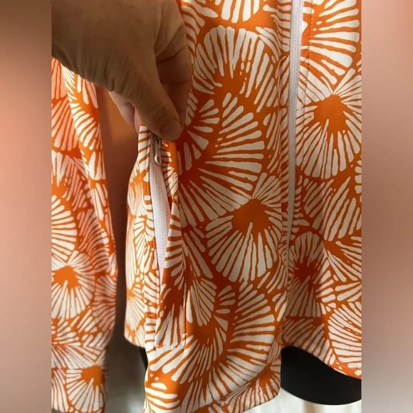 Tommy Bahamas Golf Women's Sz Lg Full Zip Activewear Jacket w/ Zip Pockets - Picture 5 of 6